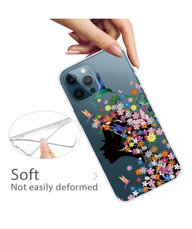 Coque iPhone 13 Pro Colibri Fleurs