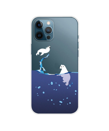 Coque iPhone 13 Pro phoque et ours blanc