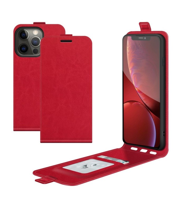 Housse iPhone 13 Pro simili cuir avec rabat vertical
