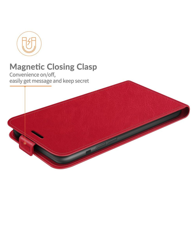 Housse iPhone 13 Pro simili cuir avec rabat vertical