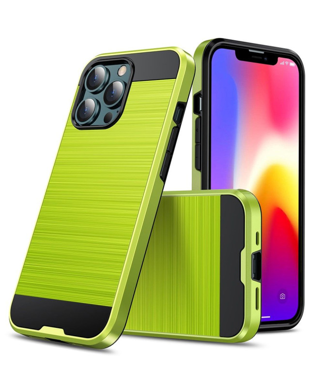 Coque iPhone 13 Pro Effet Métal Brossé