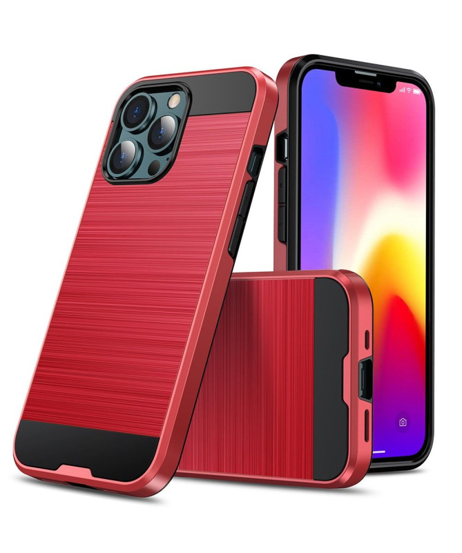 Coque iPhone 13 Pro Effet Métal Brossé