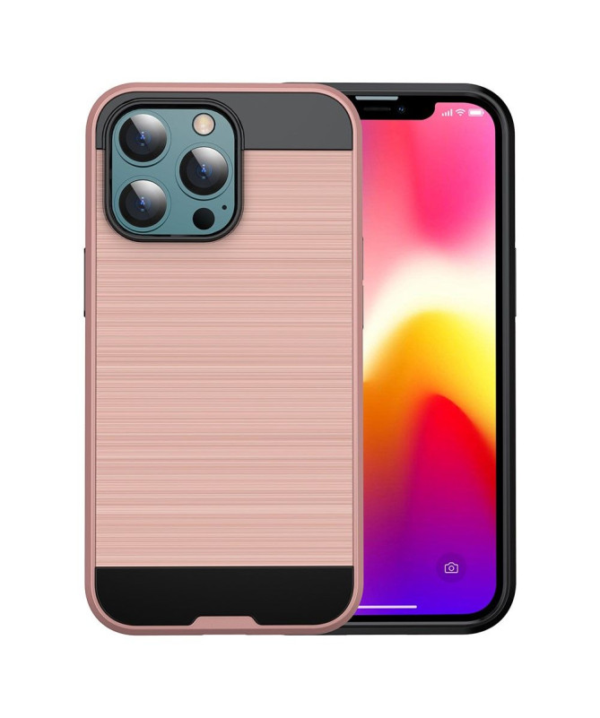 Coque iPhone 13 Pro Effet Métal Brossé