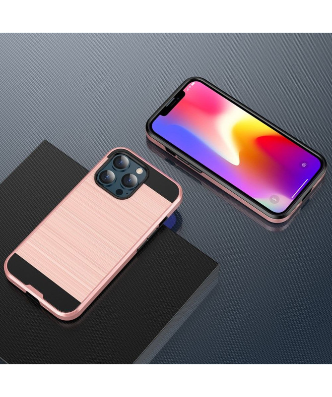 Coque iPhone 13 Pro Effet Métal Brossé