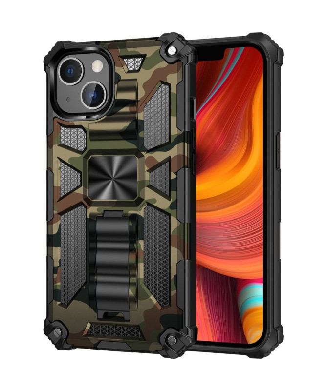 Coque iPhone 13 Pro Camouflage Militaire Fonction Support