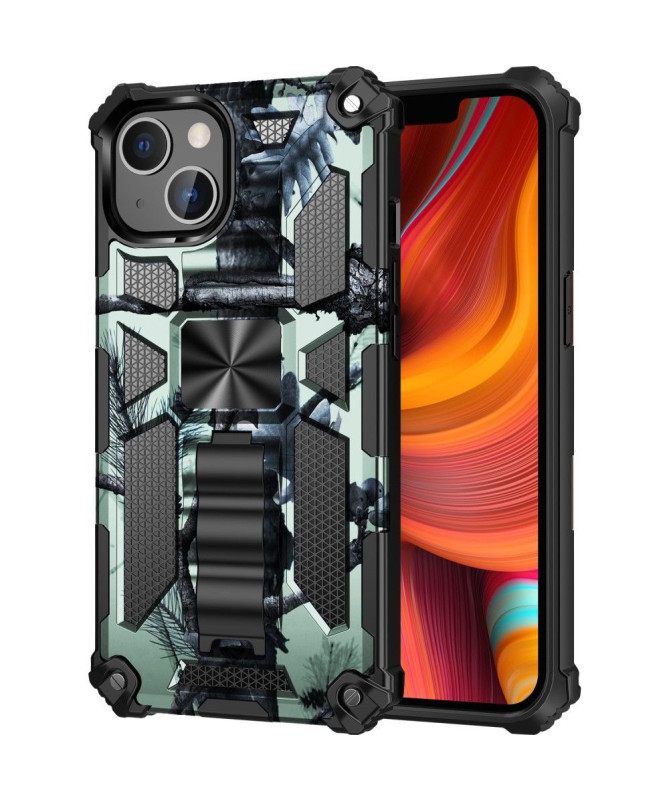 Coque iPhone 13 Pro Camouflage Militaire Fonction Support