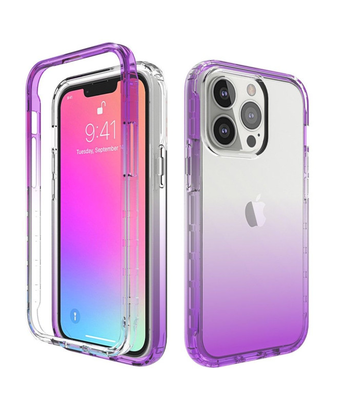 Coque iPhone 13 Pro Transparent Dégradé Antichocs