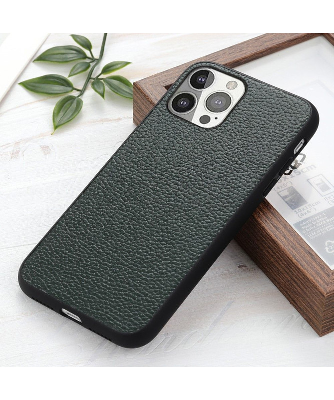 Coque iPhone 13 Pro cuir grainé