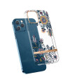 Coque iPhone 13 Pro Transparent fleurs graffiti