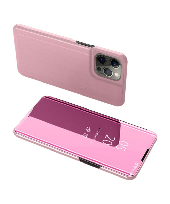 Coque iPhone 13 Pro avec rabat effet miroir