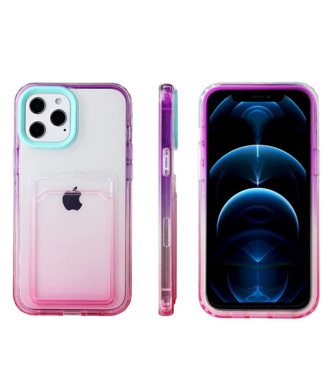 Coque iPhone 13 Pro Max Gradient Color Porte-Carte