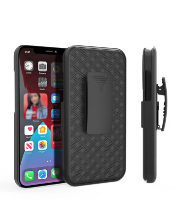 Coque iPhone 13 Pro intégrale avec clip ceinture