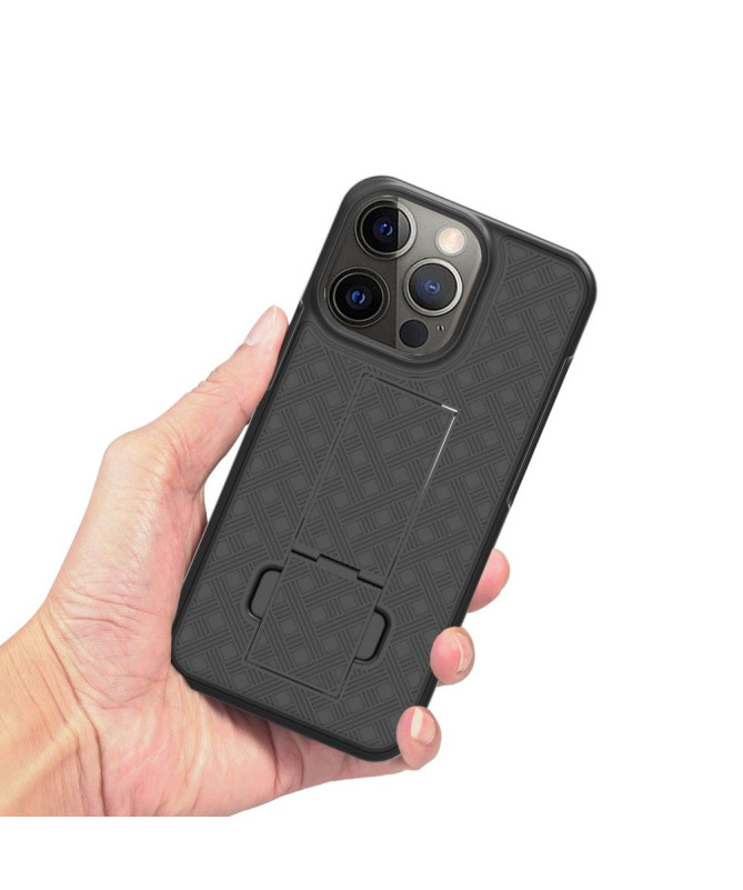 Coque iPhone 13 Pro intégrale avec clip ceinture