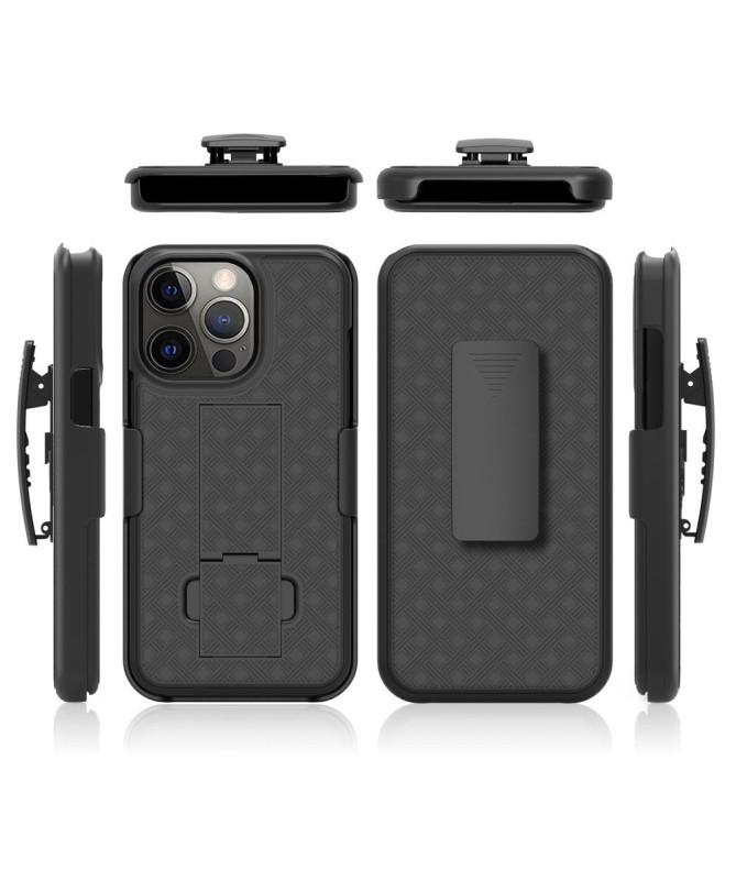 Coque iPhone 13 Pro intégrale avec clip ceinture