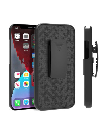 Coque iPhone 13 mini intégrale avec clip ceinture