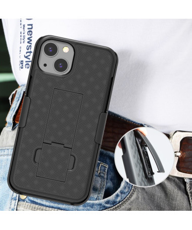 Coque iPhone 13 mini intégrale avec clip ceinture