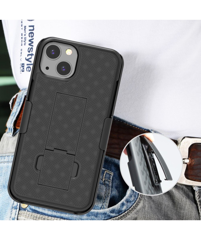 Coque iPhone 13 mini intégrale avec clip ceinture