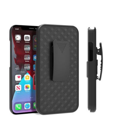 Coque iPhone 13 intégrale avec clip ceinture