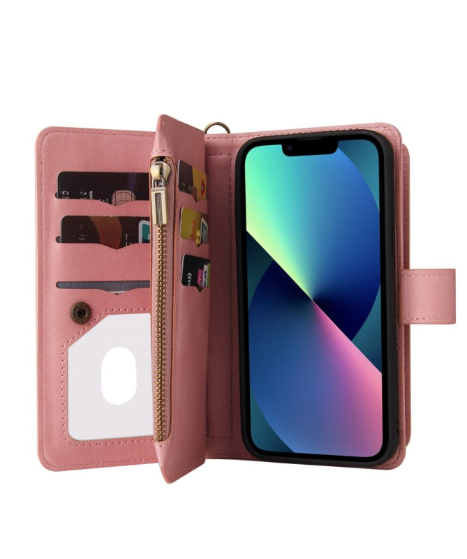 Housse portefeuille iPhone 13 mini à lanière