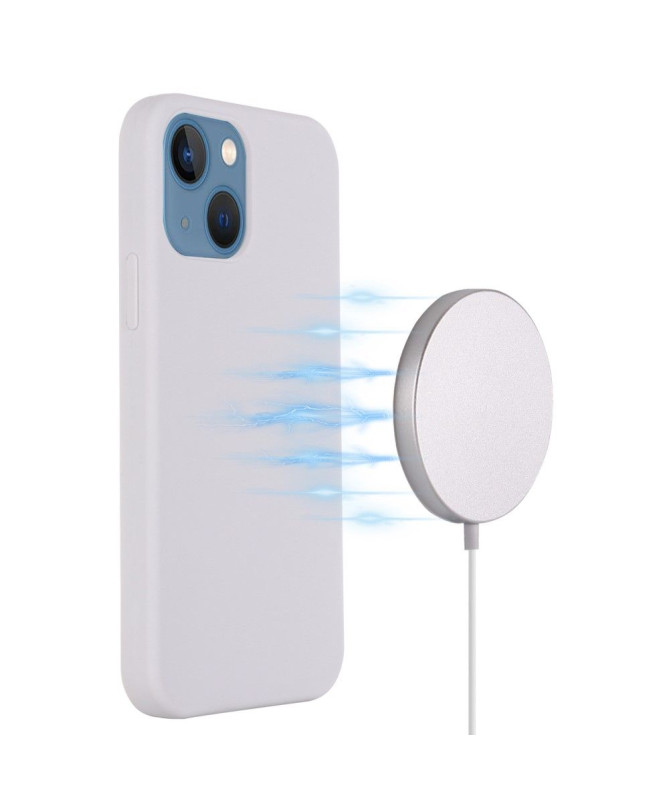 Coque iPhone 13 mini silicone liquide avec MagSafe