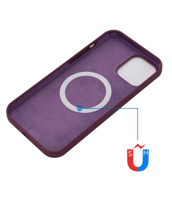 Coque iPhone 13 mini silicone liquide avec MagSafe