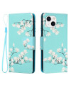 Housse iPhone 13 mini Fleurs Blanches