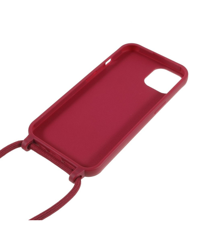 Coque iPhone 13 mini avec cordon bandoulière