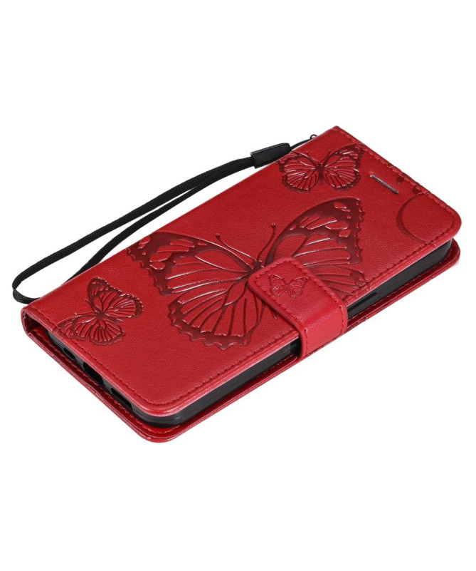 Housse iPhone 13 mini Papillons fonction support