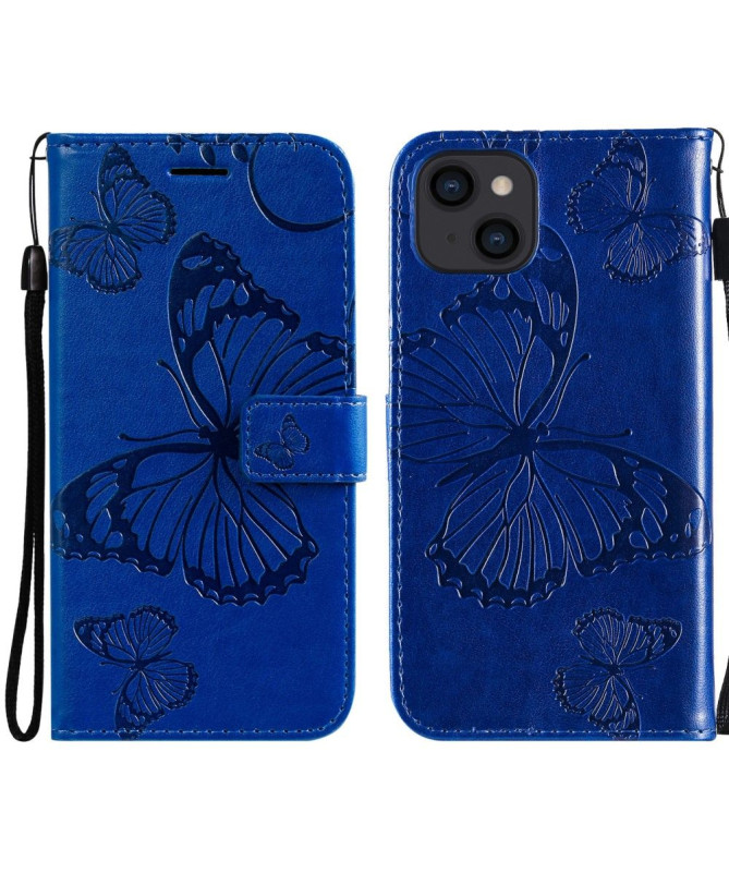 Housse iPhone 13 mini Papillons fonction support