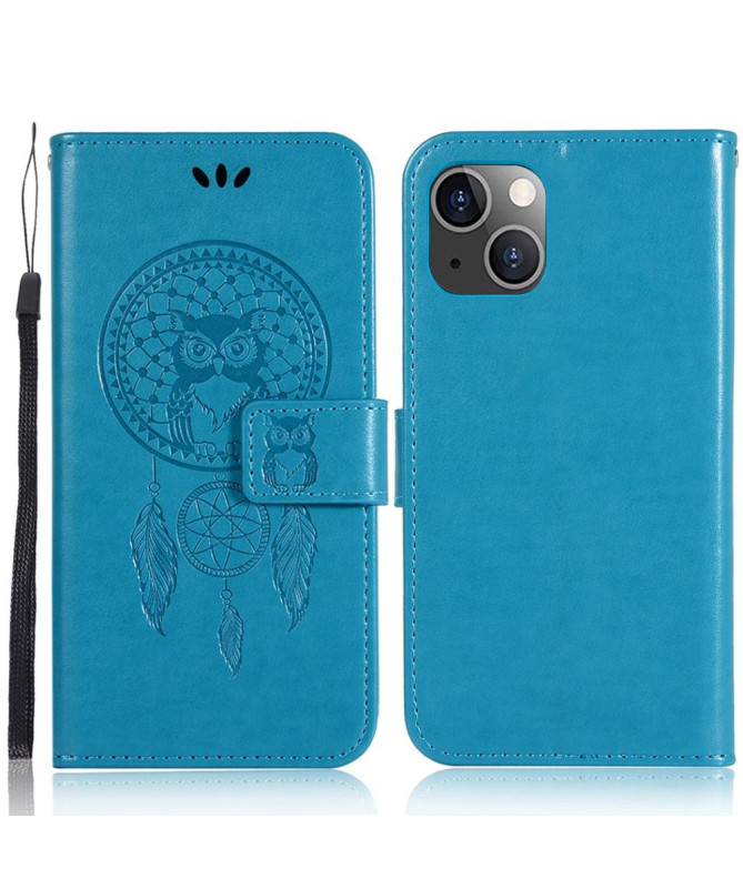 Housse iPhone 13 mini hibou attrape rêves