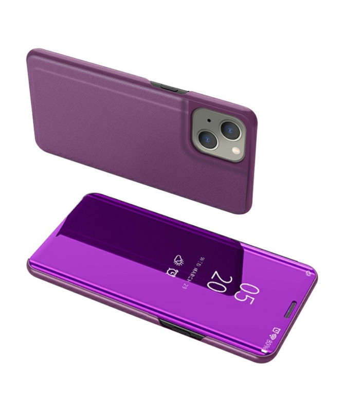 Coque iPhone 13 mini avec rabat effet miroir