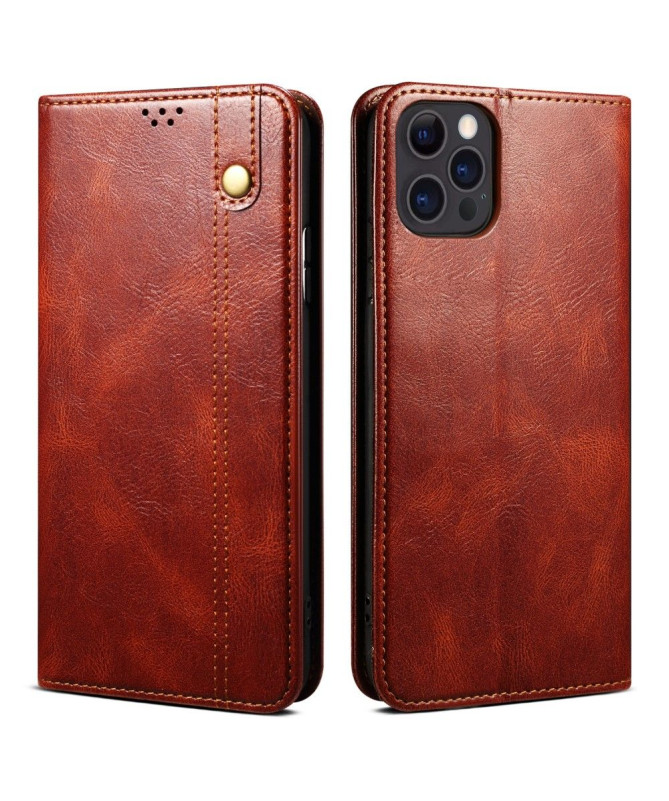 Housse iPhone 13 mini Portefeuille Support Effet Cire