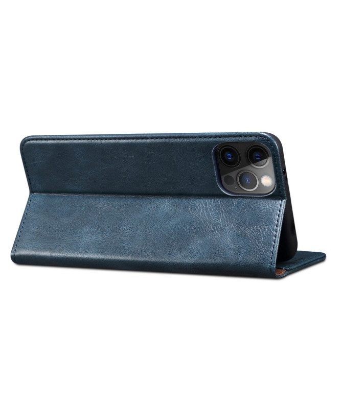Housse iPhone 13 mini Portefeuille Support Effet Cire