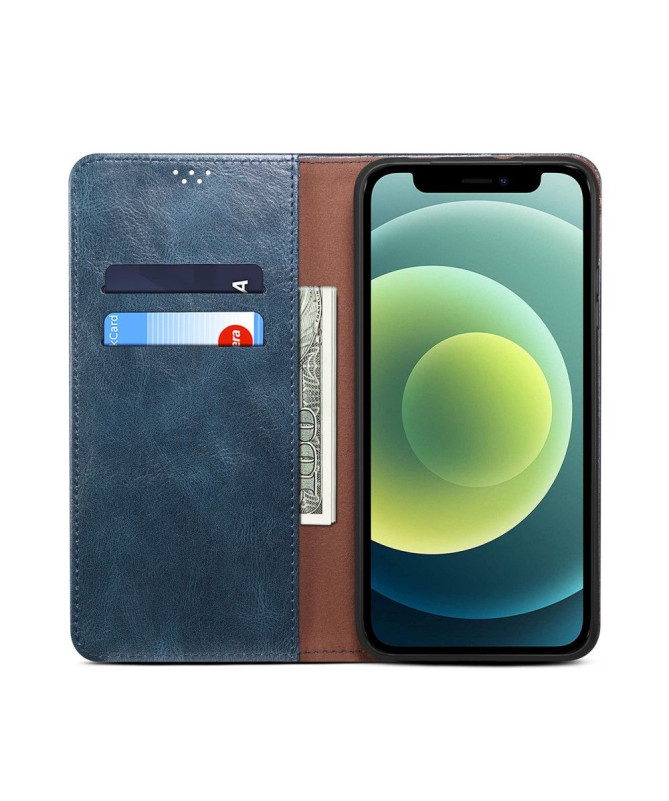 Housse iPhone 13 mini Portefeuille Support Effet Cire