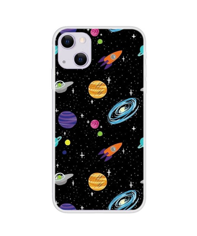 Coque iPhone 13 illustration espace