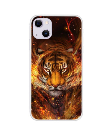 Coque iPhone 13 Tigre de feu