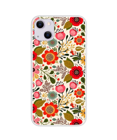 Coque iPhone 13 Fleurs Colorées