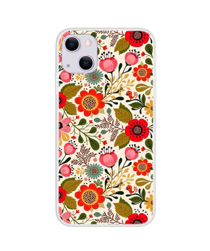 Coque iPhone 13 Fleurs Colorées