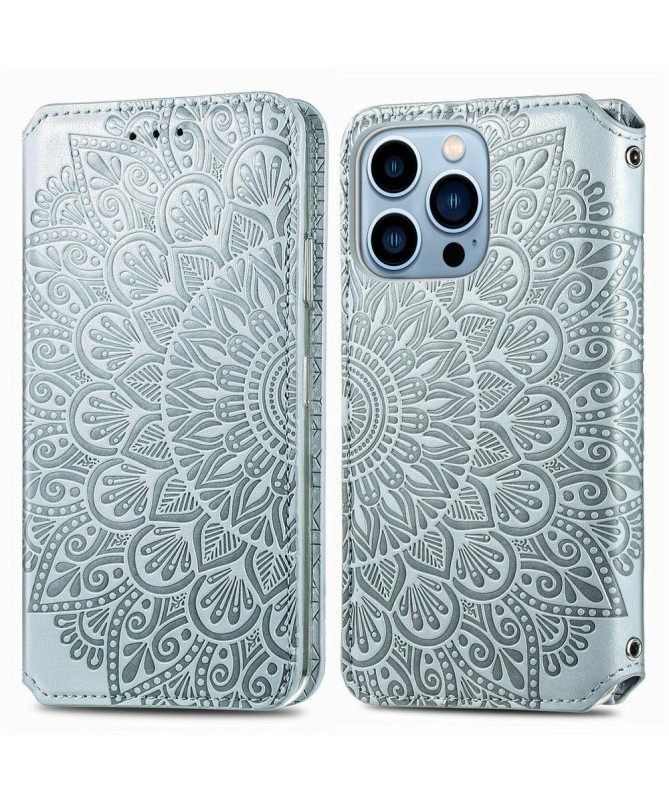 Housse iPhone 13 Pro Flip Chic Mandala