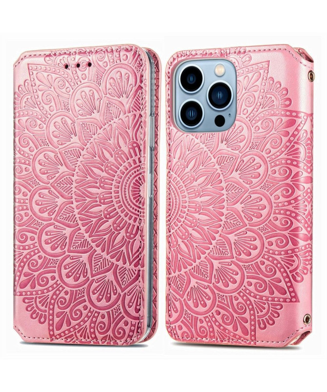 Housse iPhone 13 Pro Flip Chic Mandala