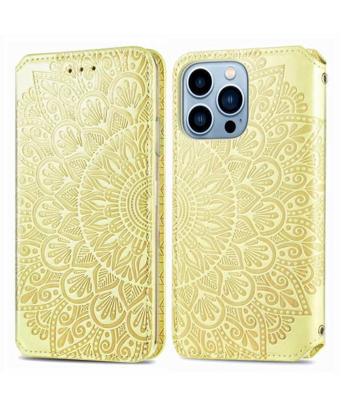 Housse iPhone 13 Pro Flip Chic Mandala