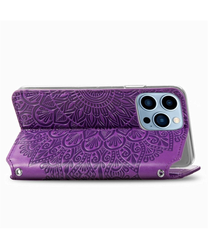 Housse iPhone 13 Pro Flip Chic Mandala