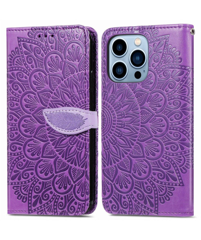 Housse iPhone 13 Pro Mandala Leaf