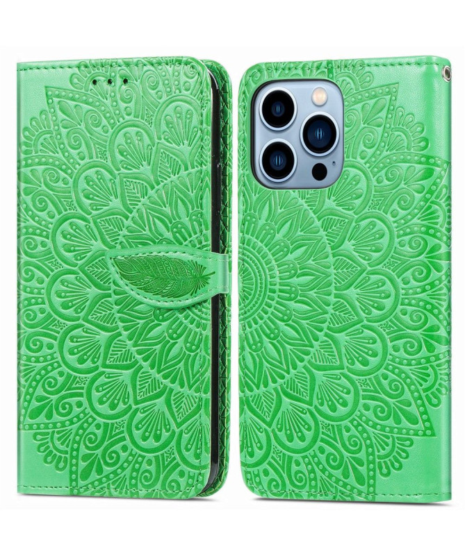 Housse iPhone 13 Pro Mandala Leaf