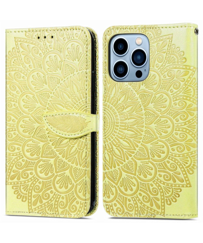 Housse iPhone 13 Pro Mandala Leaf