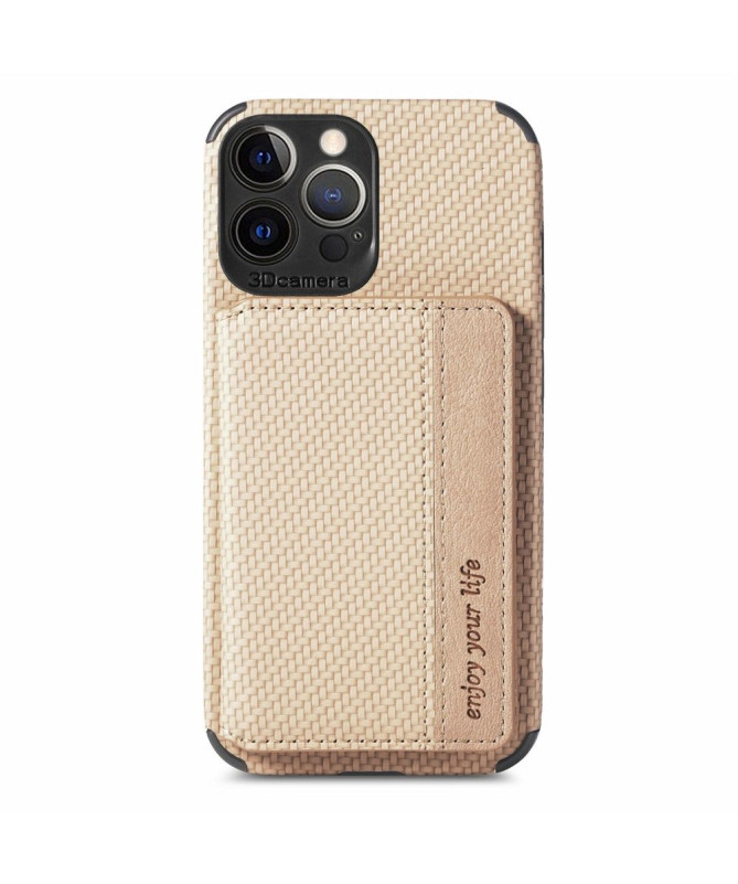 Coque iPhone 13 Pro Fibre Carbone Porte Cartes