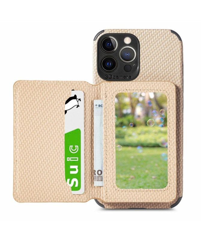 Coque iPhone 13 Pro Fibre Carbone Porte Cartes