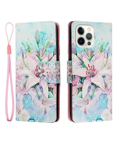 Housse iPhone 13 Pro Lily Fleur