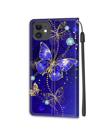 Housse iPhone 11 Papillon violet