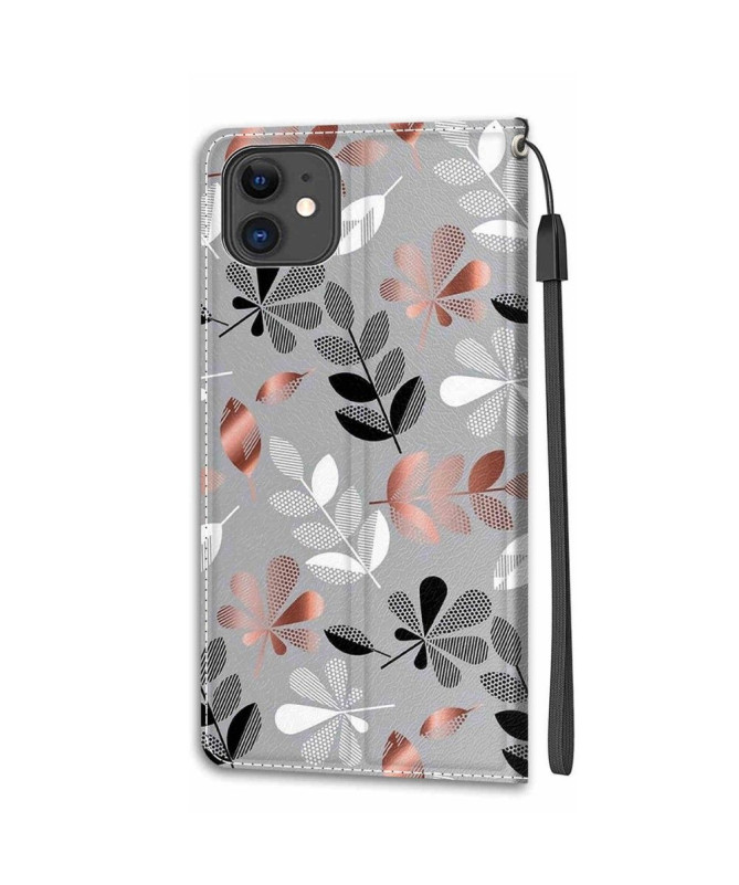 Housse iPhone 11 Illustration feuilles sauvages